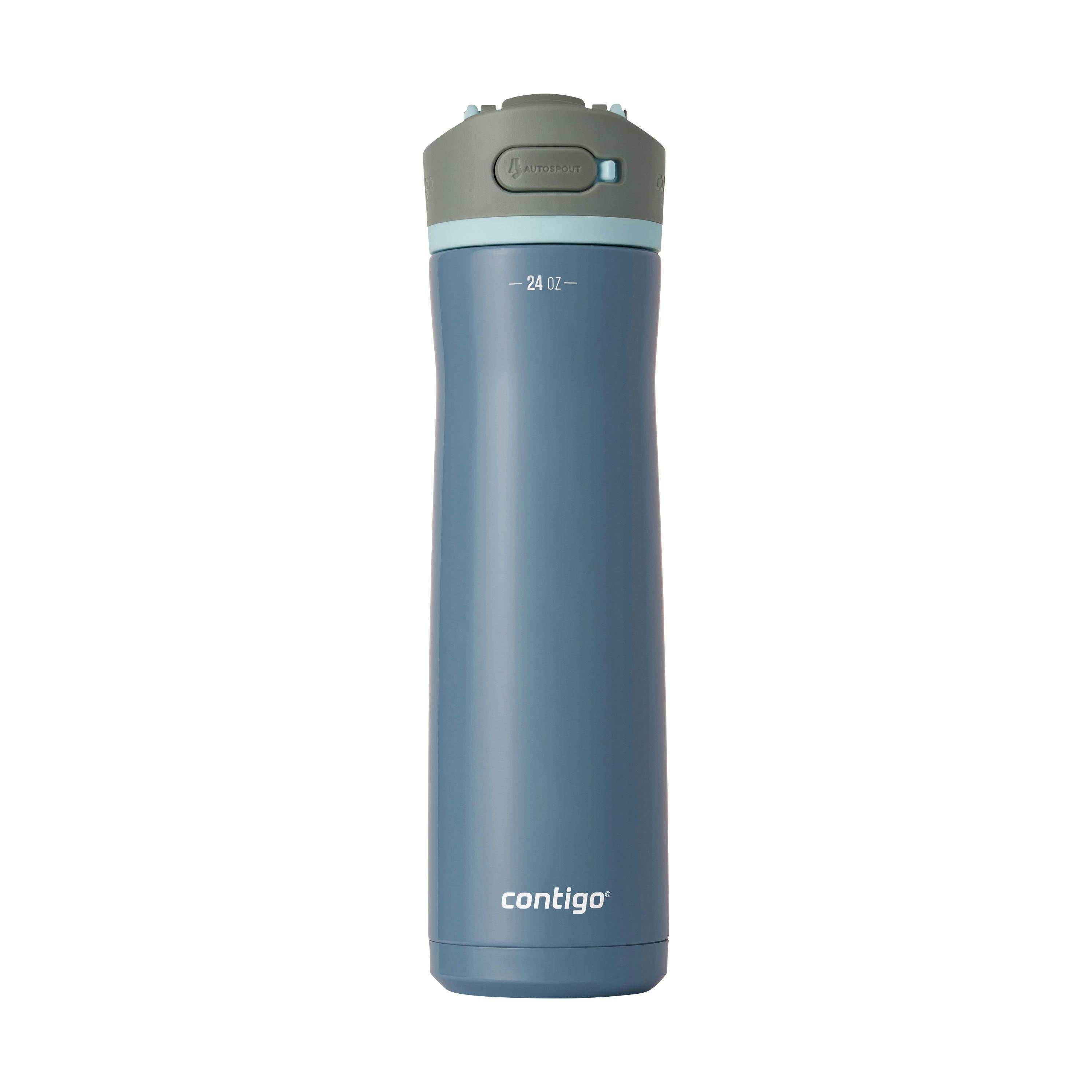 Wells Chill Stainless Steel Filter Water Bottle with AUTOSPOUT Straw Lid, 24 Oz