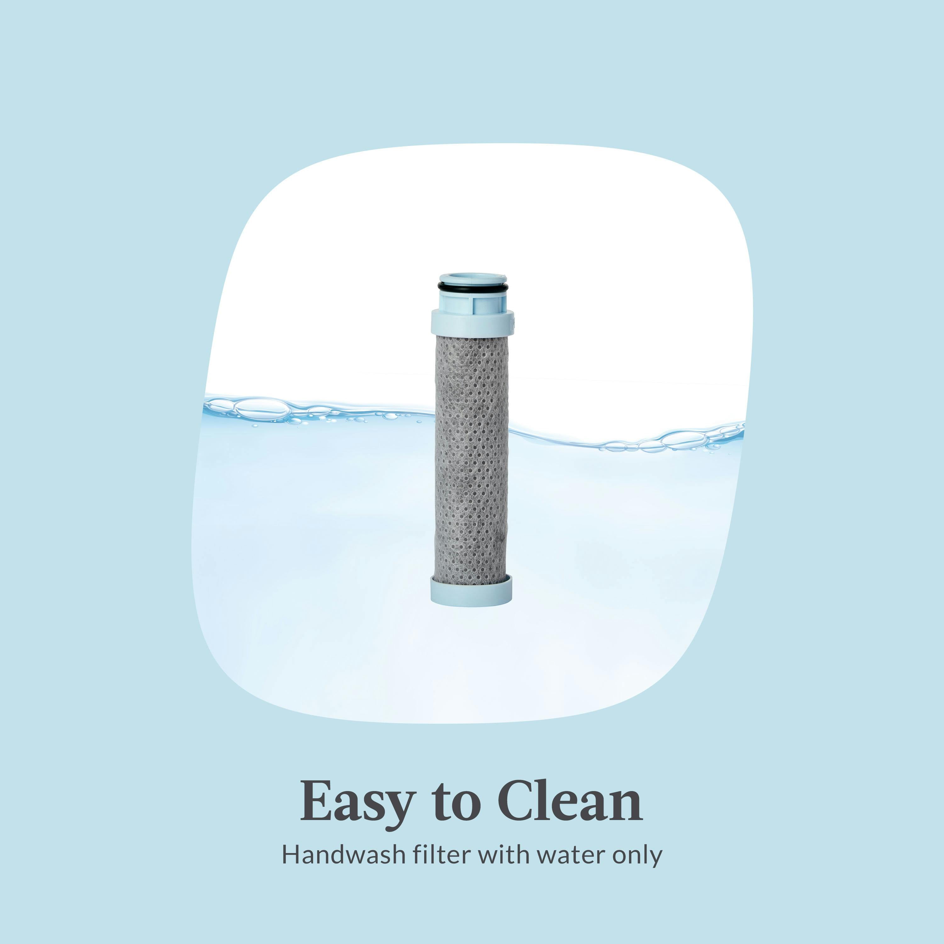 Replacement Filter for Wells Water Bottle with Filtration Straw, 1-Pack